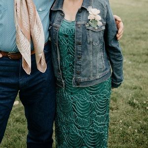 Soulmates Silk Dress- teal, mother of the bride